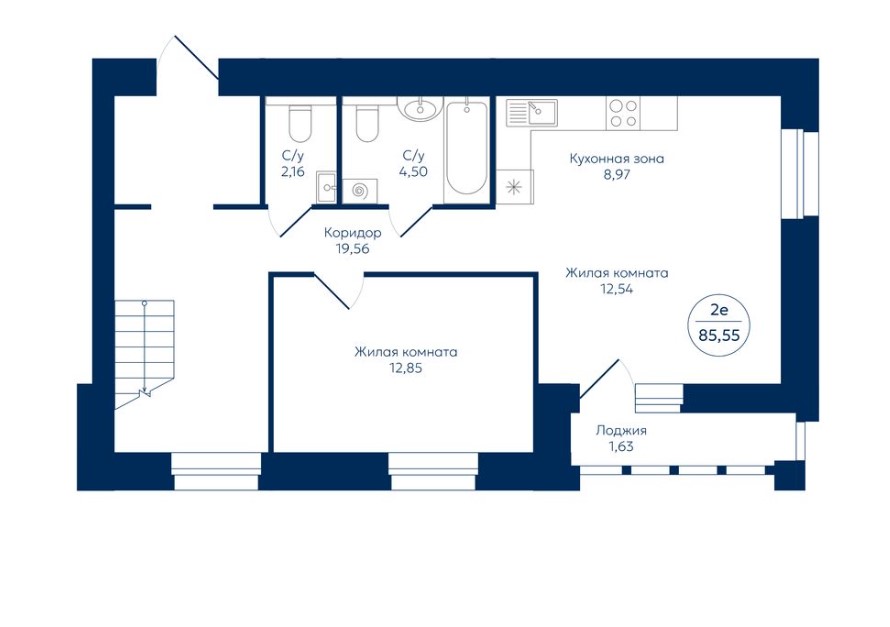 планировка квартиры 86 м2