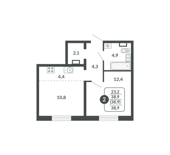 планировка квартиры 38 м2
