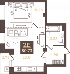 планировка квартиры 50 м2