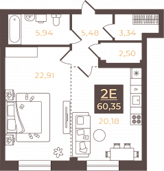 планировка квартиры 60 м2